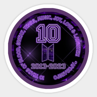 10 Years with BTS Sticker